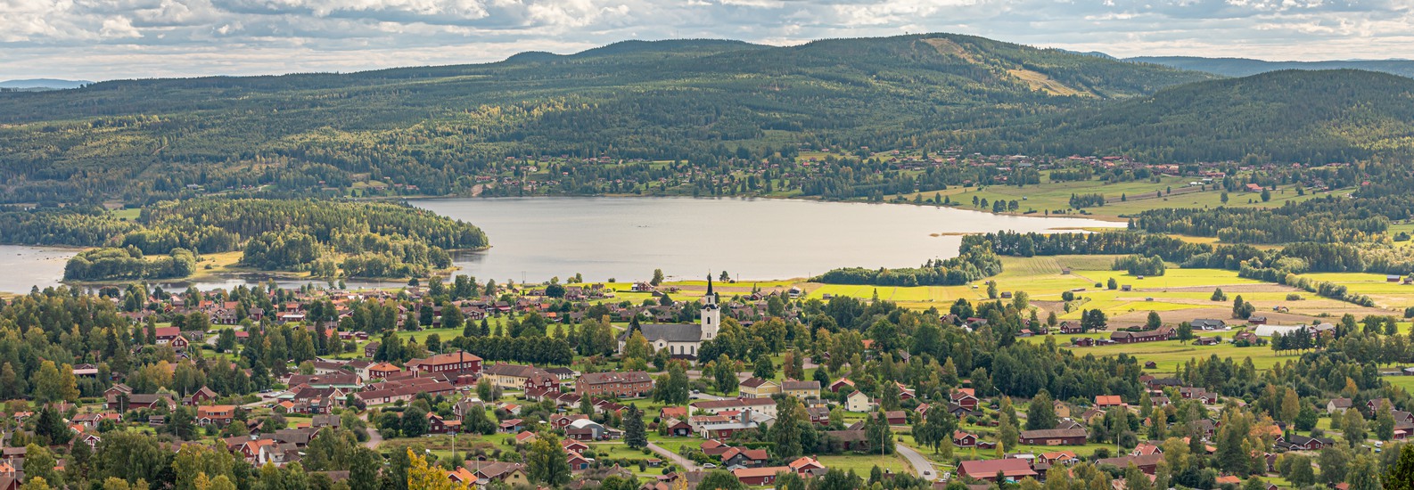 Utsikt över Siljansnäs från Björkberget